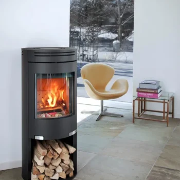 Poêle à bois ADURO 1.4 noir, 6 kW – Image 2